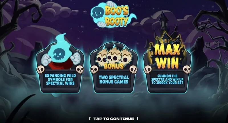 Boo's Booty - tabela bonus funkcija i Feature Buy